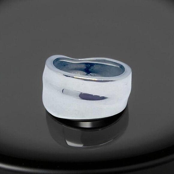 Tiffany & Co Leaf Ring Size 4 Sterling Silver 5 Grams Estate TIF862 - Picture 11 of 15